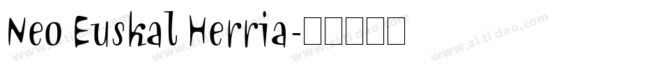 Neo Euskal Herria字体转换